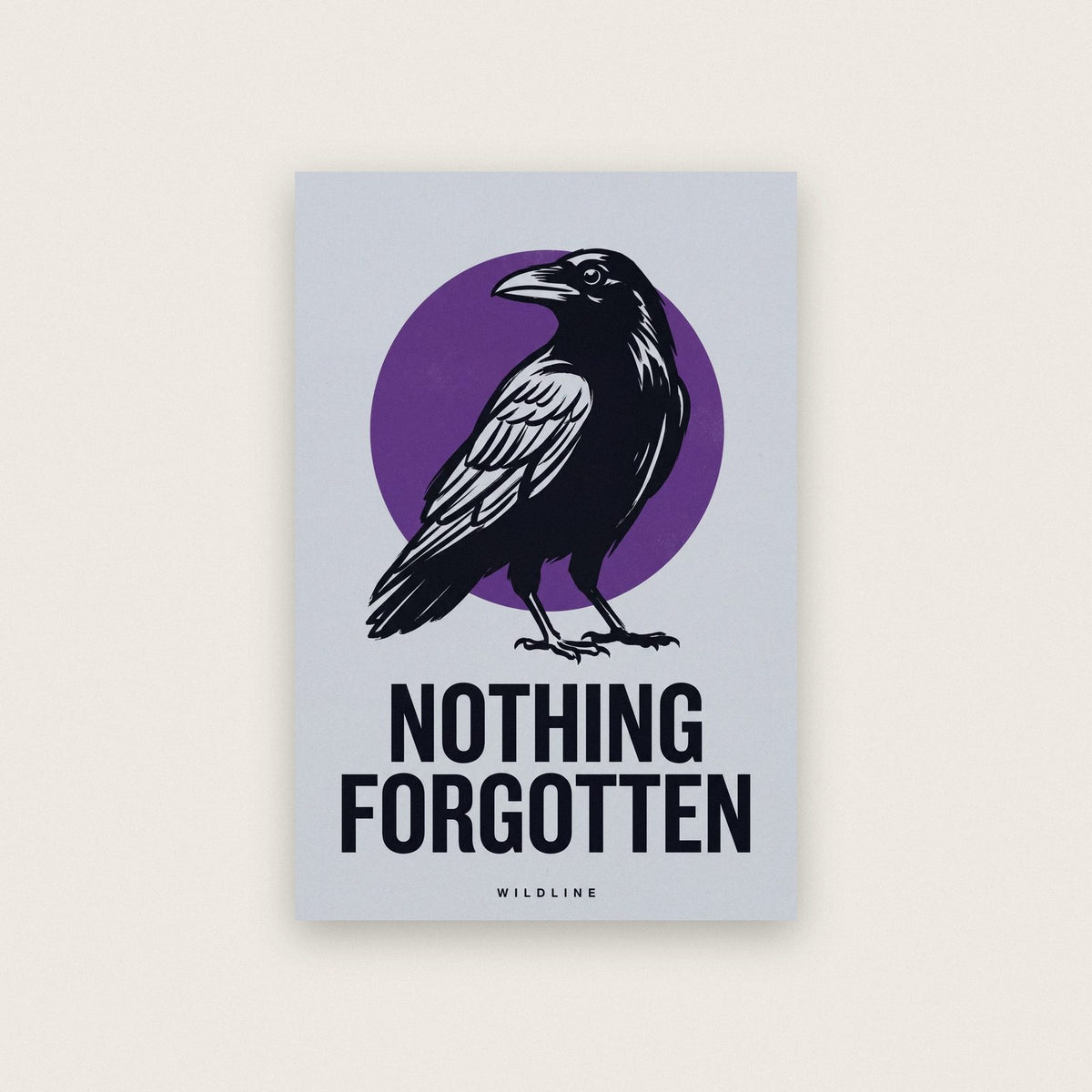 Nothing Forgotten Raven Art Print