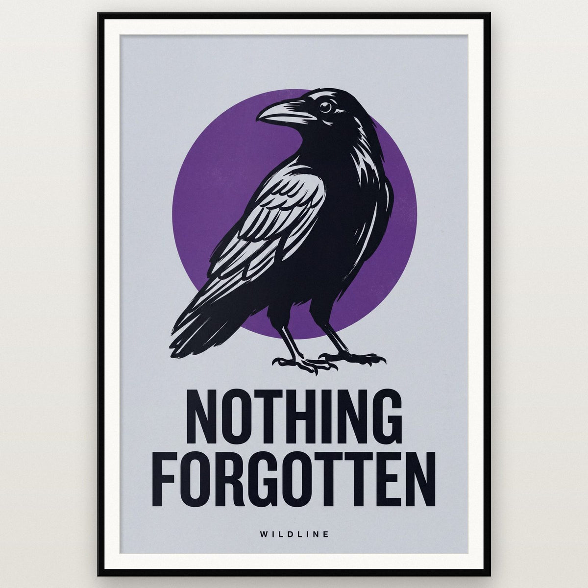 Nothing Forgotten Raven Art Print