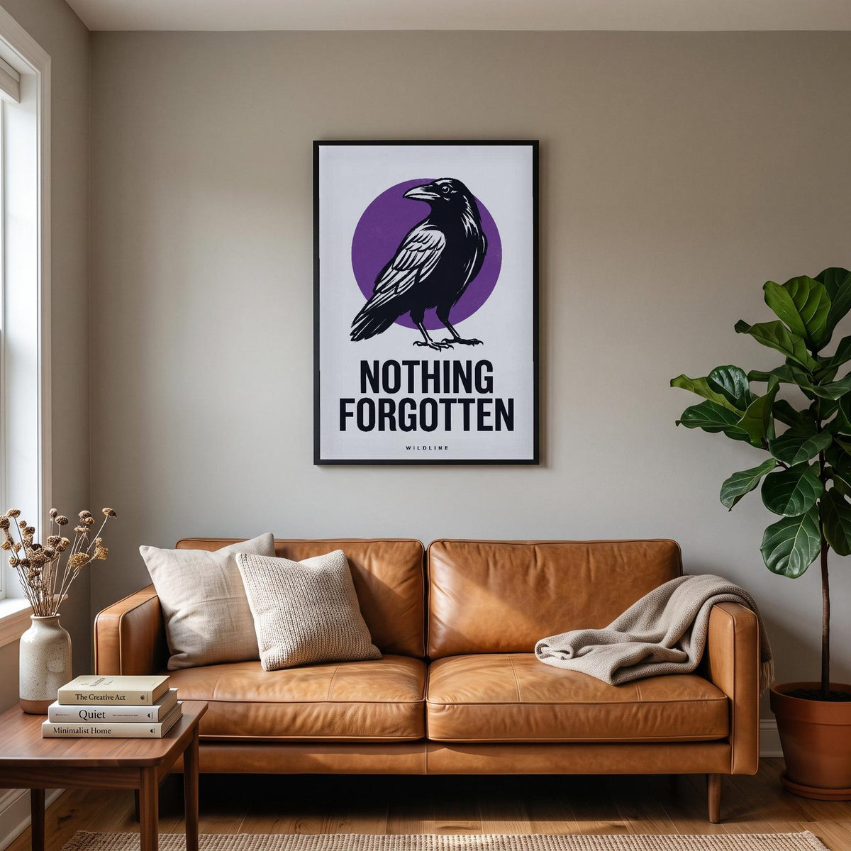 Nothing Forgotten Raven Art Print