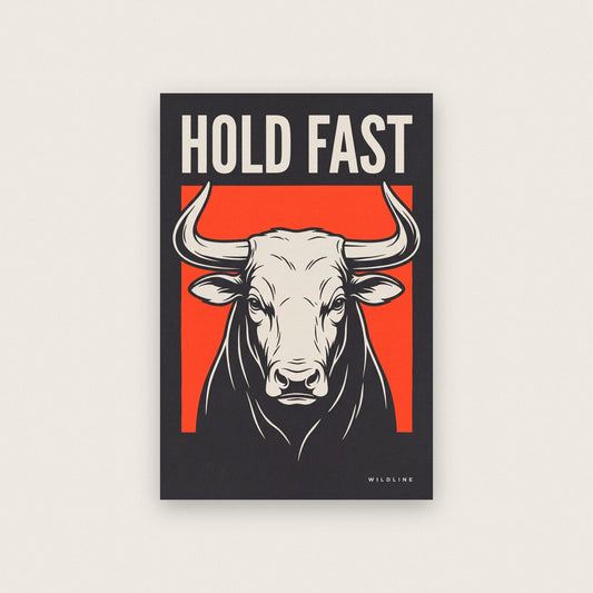 Hold Fast Bull Art Print