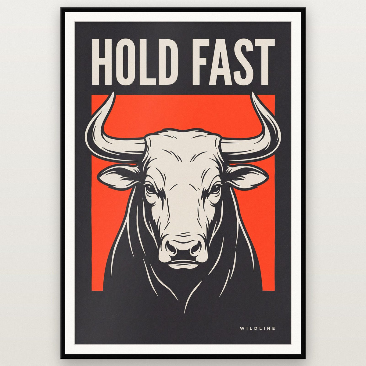 Hold Fast Bull Art Print