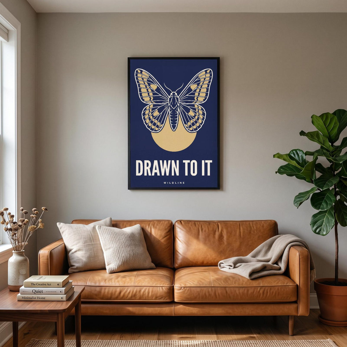 Drawn To It Moth Art Print
