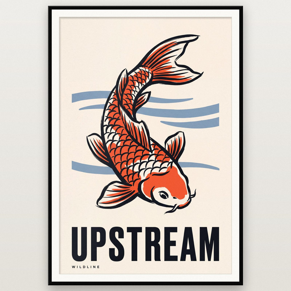 Upstream Koi Art Print