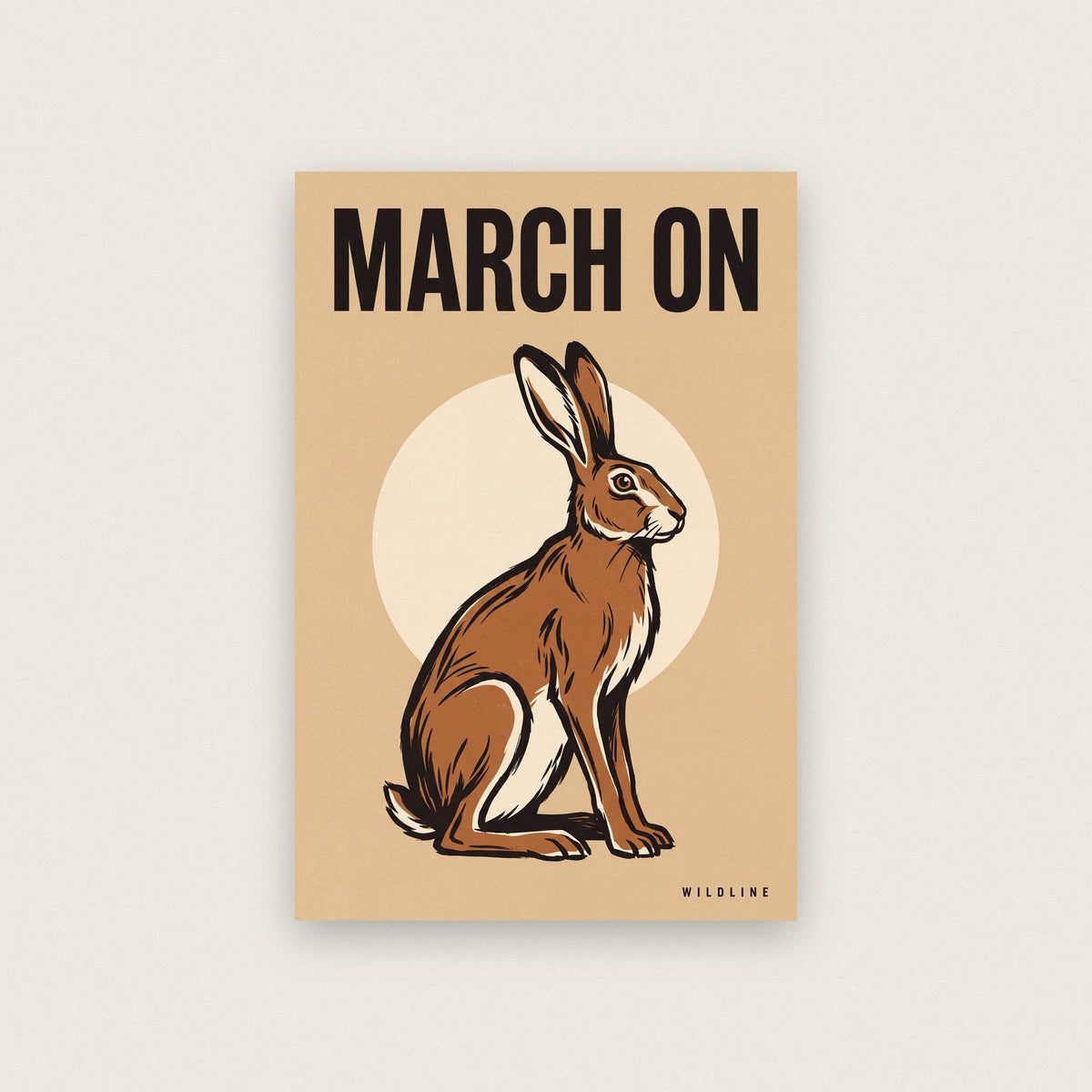 March On Hare Art Print