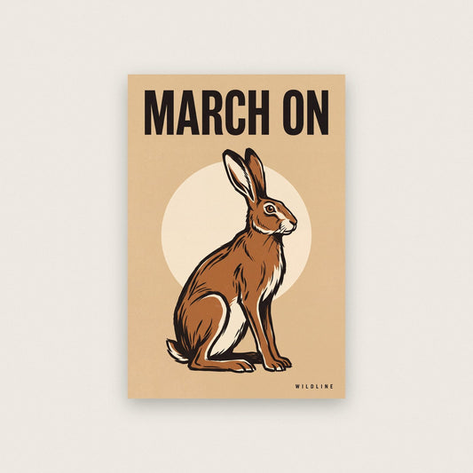 March On Hare Art Print