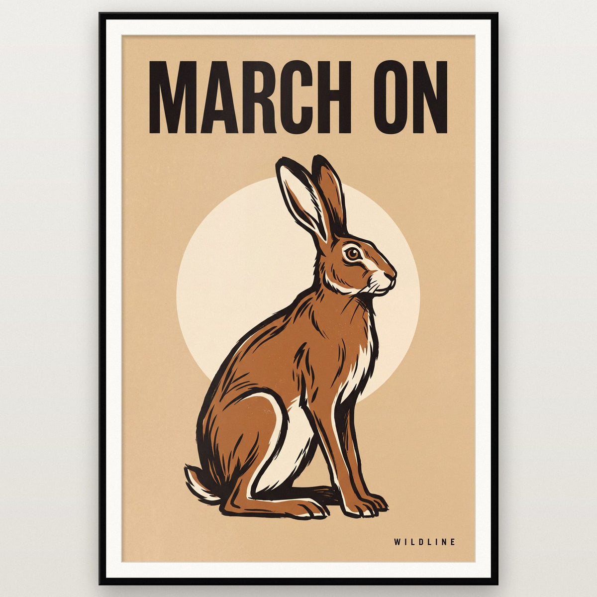 March On Hare Art Print