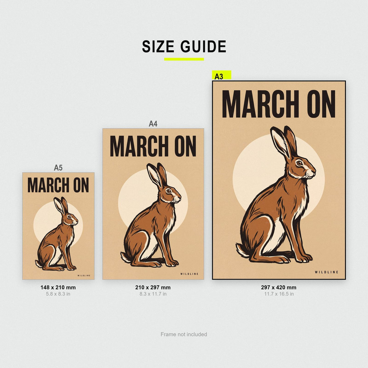 March On Hare Art Print