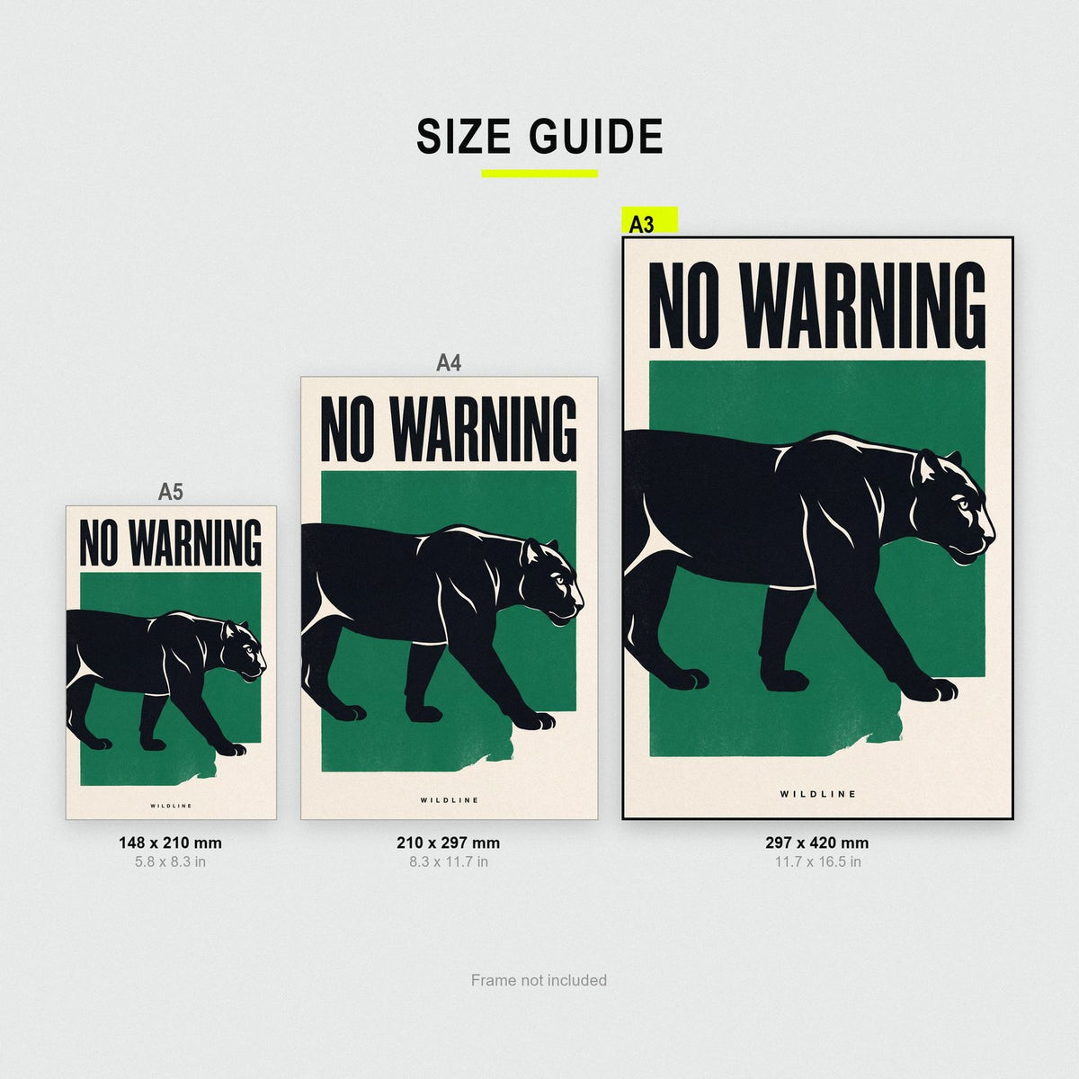No Warning Panther Art Print