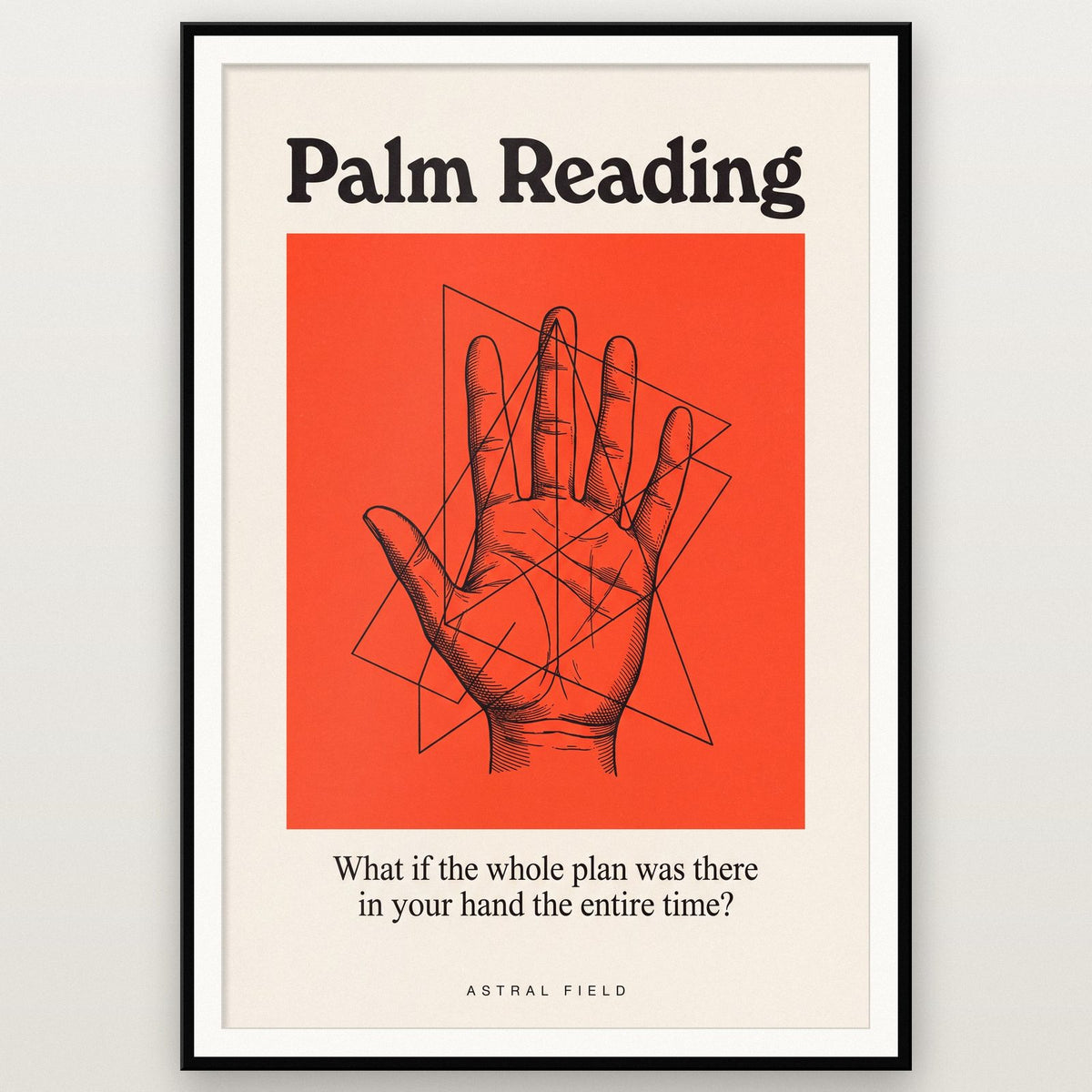 Palm Reading Astral Field Art Print