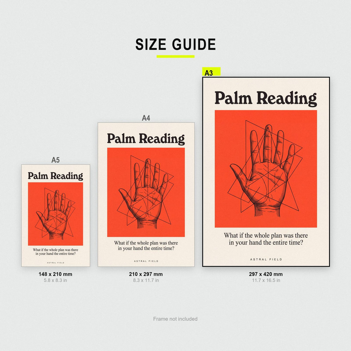Palm Reading Astral Field Art Print