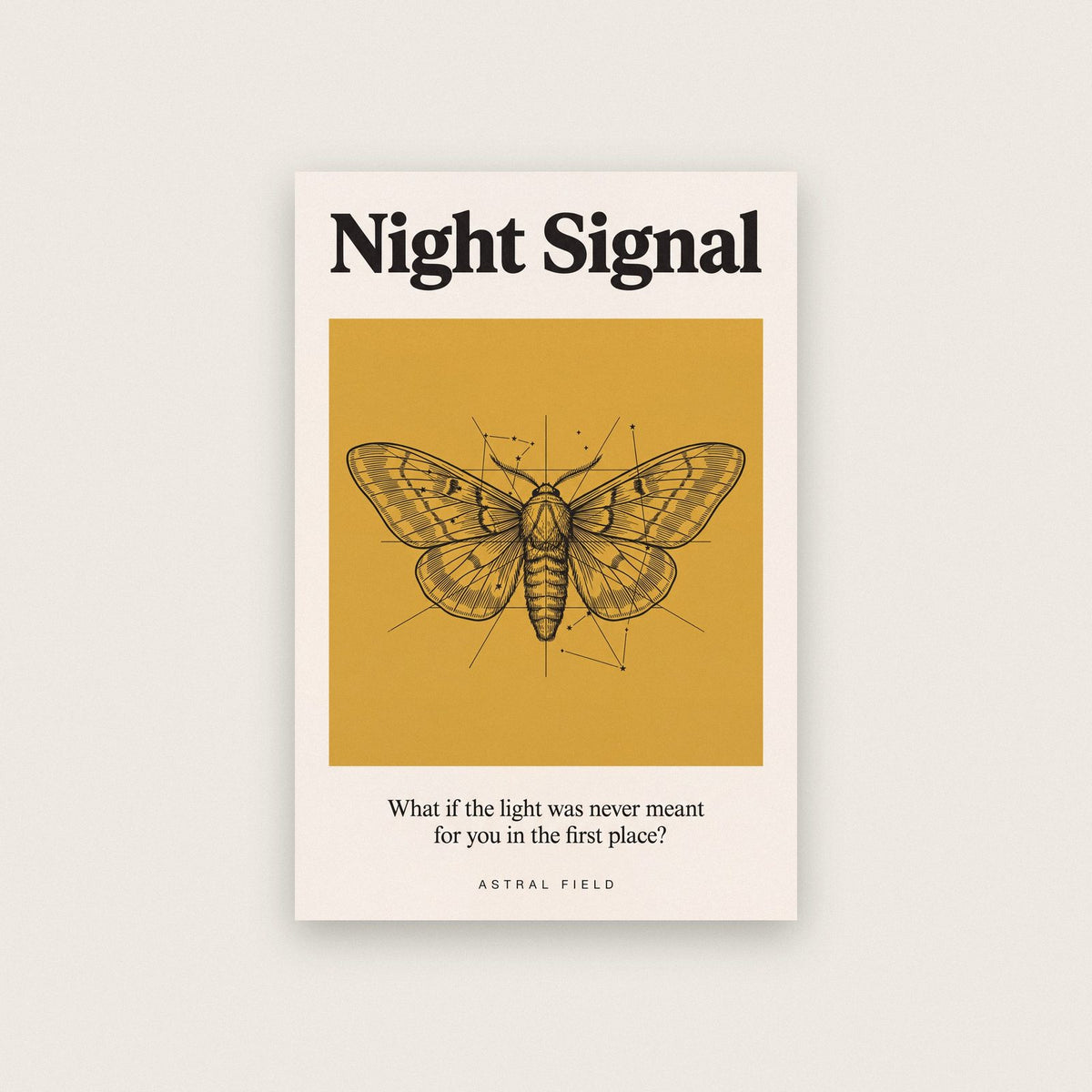 Night Signal Astral Field Art Print