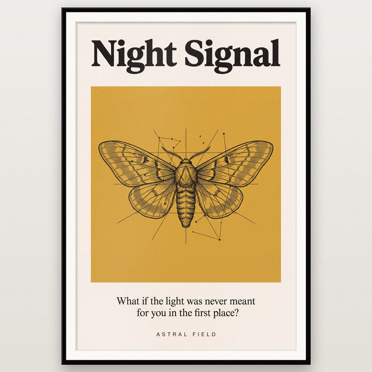 Night Signal Astral Field Art Print