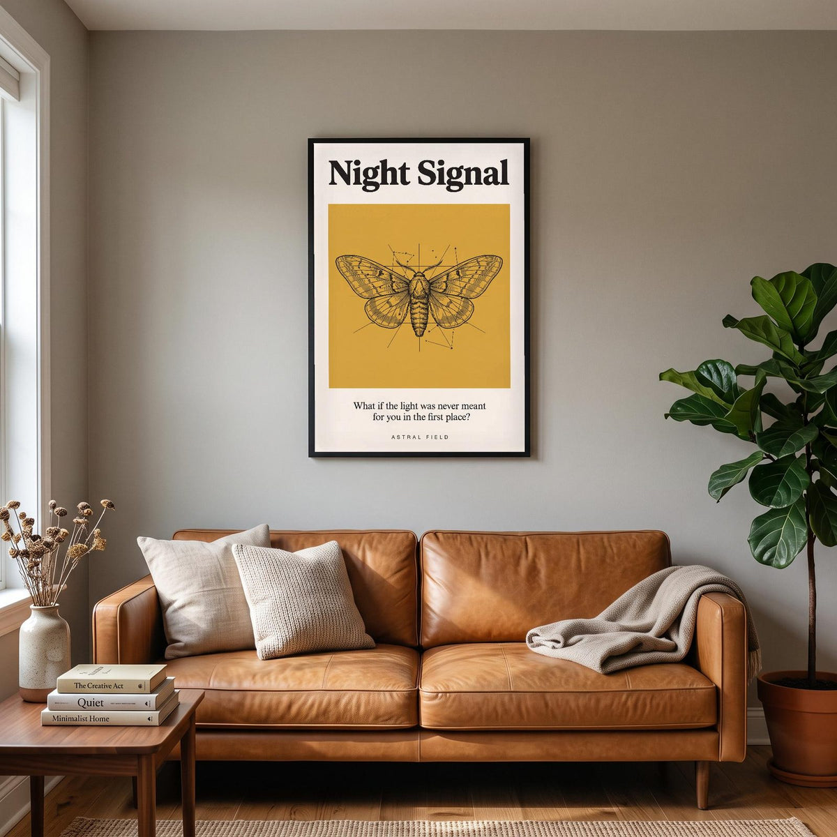 Night Signal Astral Field Art Print