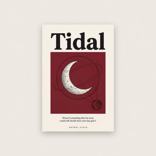 Tidal Astral Field Moon Art Print