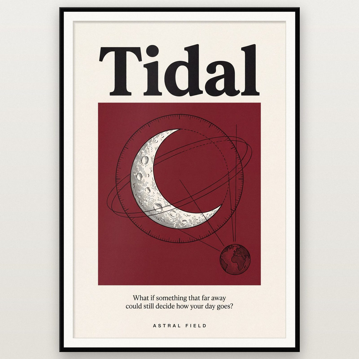 Tidal Astral Field Moon Art Print
