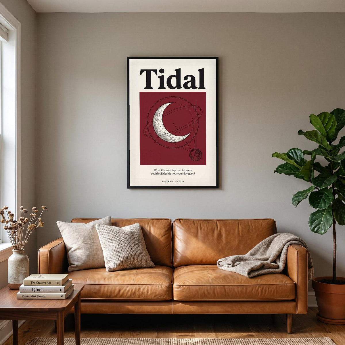 Tidal Astral Field Moon Art Print