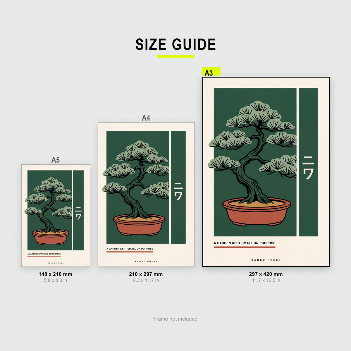 Niwa Bonsai Japanese Minimal Art Print