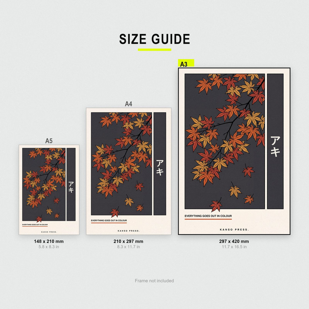 Aki Autumn Maple Japanese Art Print