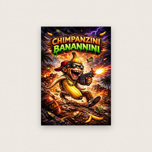 Chimpanzini Banannini Poster