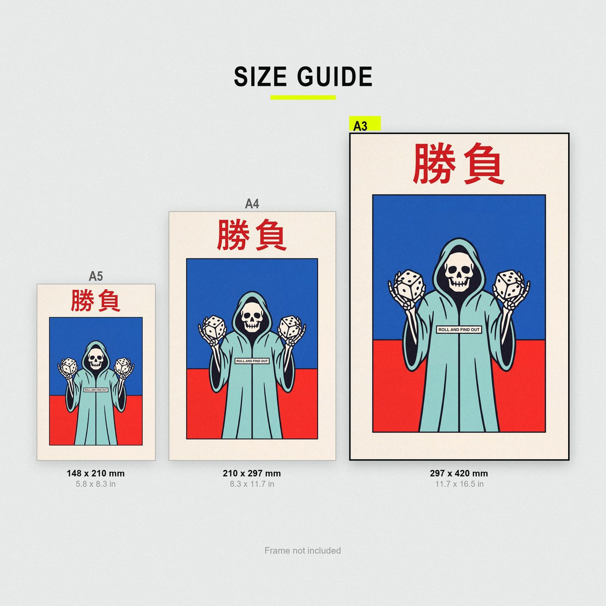 Shobu Kanji Card Japanese Graphic Art Print