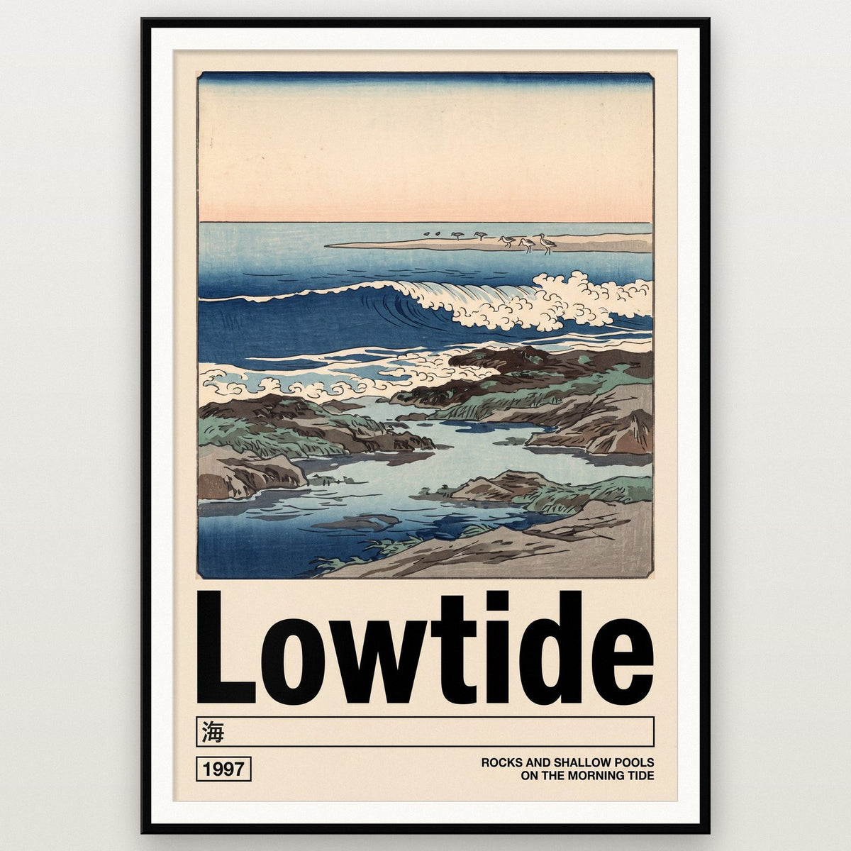 Lowtide Japanese Woodblock Coast Art Print
