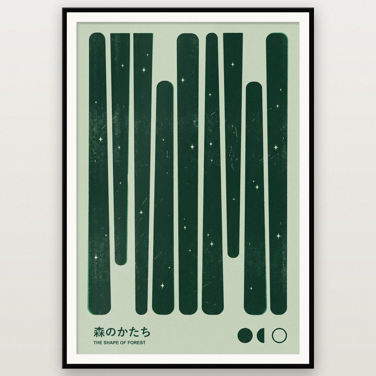 The Shape Of Forest Japanese Minimal Art Print