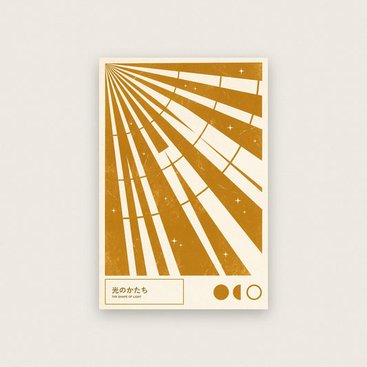 The Shape Of Light Japanese Minimal Art Print