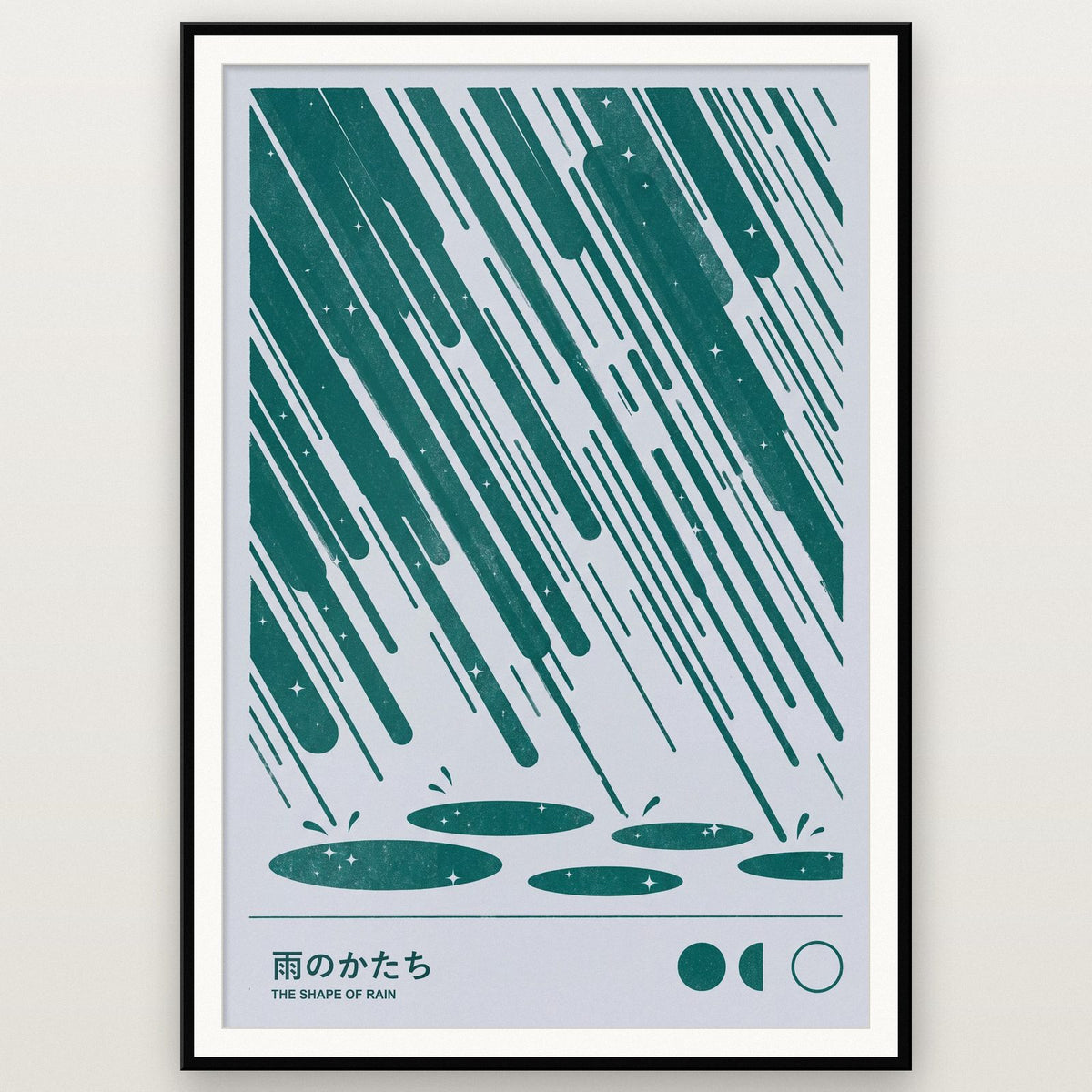 The Shape Of Rain Japanese Minimal Art Print