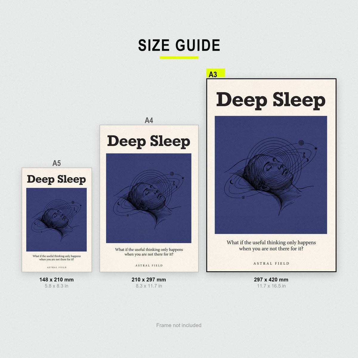 Deep Sleep Astral Field Art Print