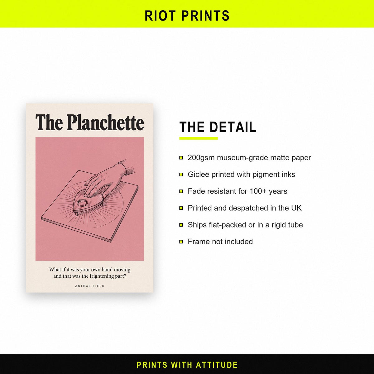 The Planchette Astral Field Art Print