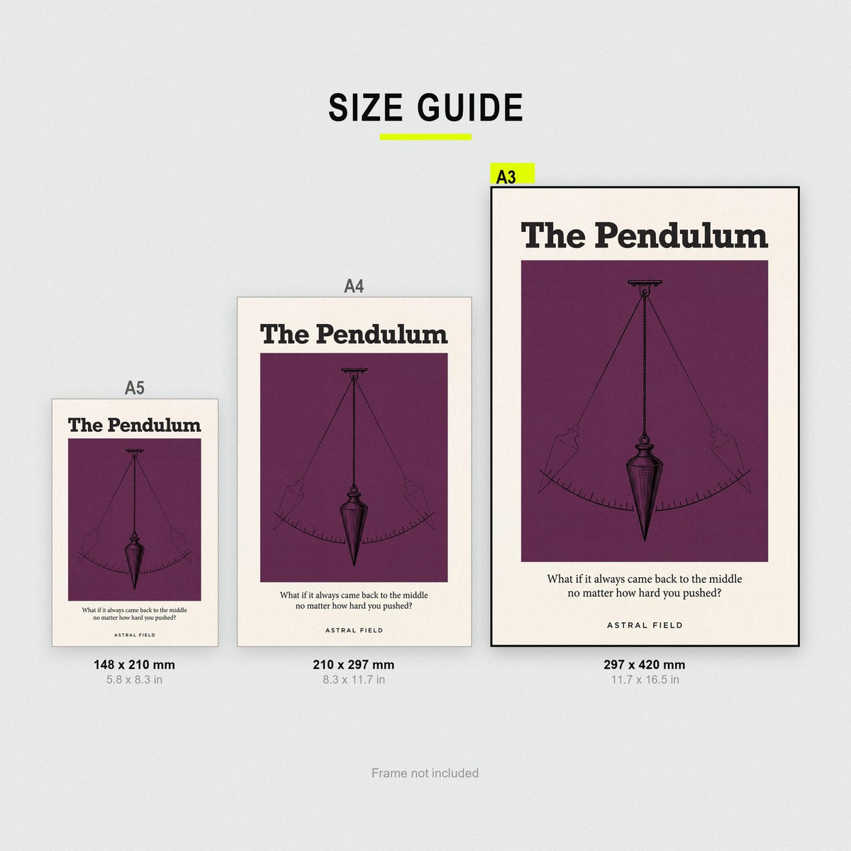 The Pendulum Astral Field Art Print
