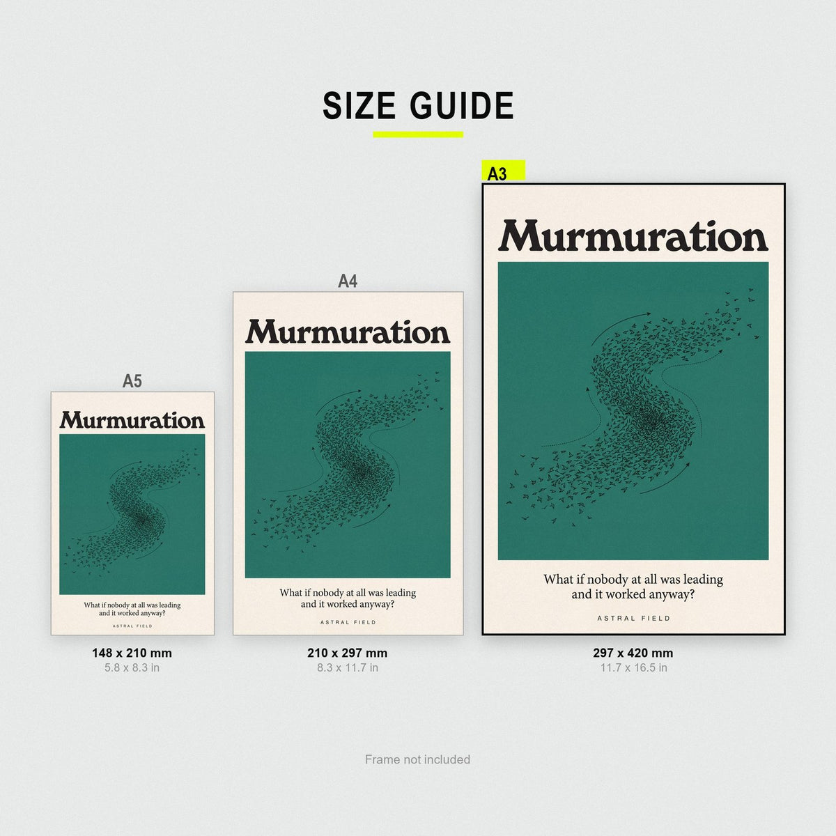 Murmuration Astral Field Art Print
