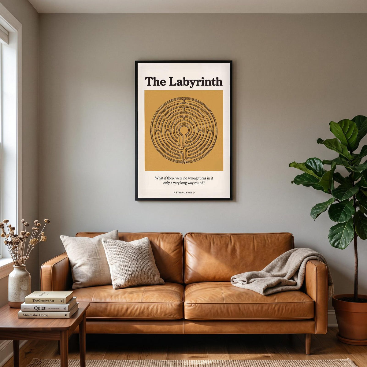 The Labyrinth Astral Field Art Print