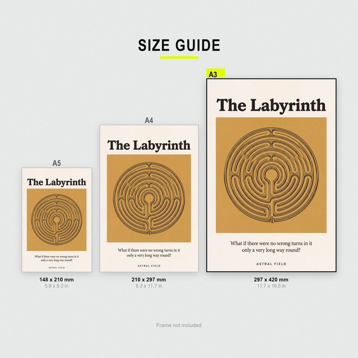 The Labyrinth Astral Field Art Print