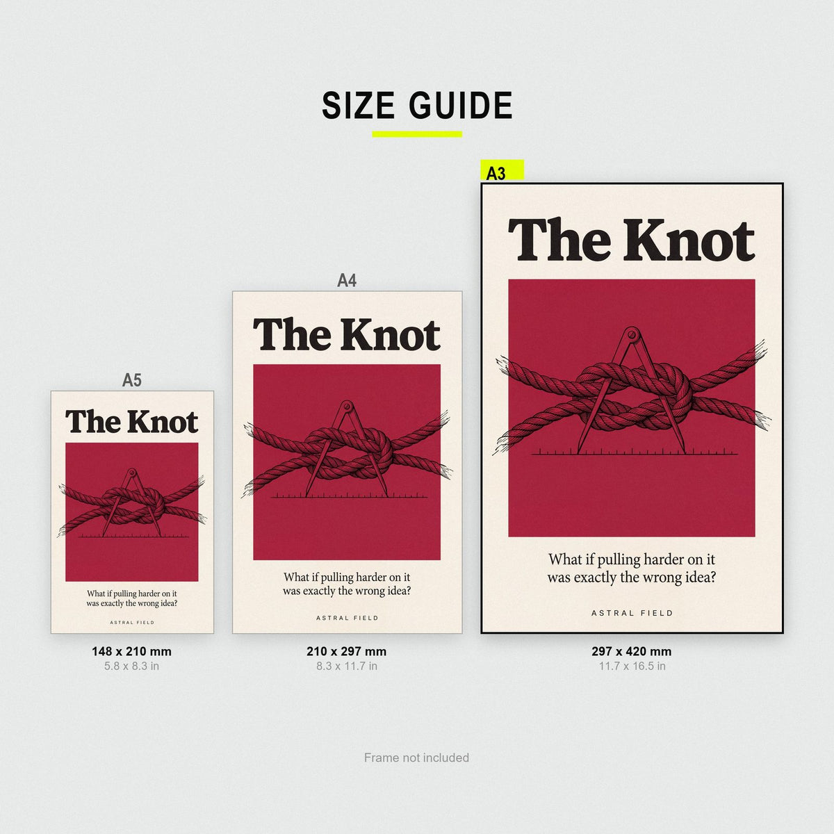 The Knot Astral Field Art Print