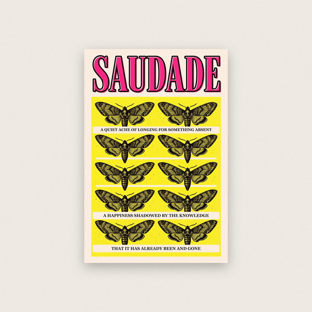 Saudade Untranslatable Word Art Print