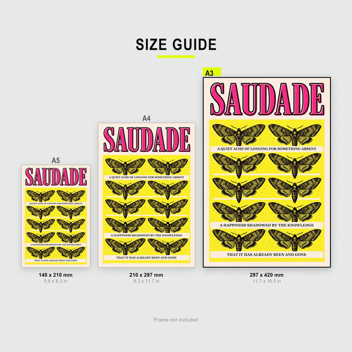 Saudade Untranslatable Word Art Print