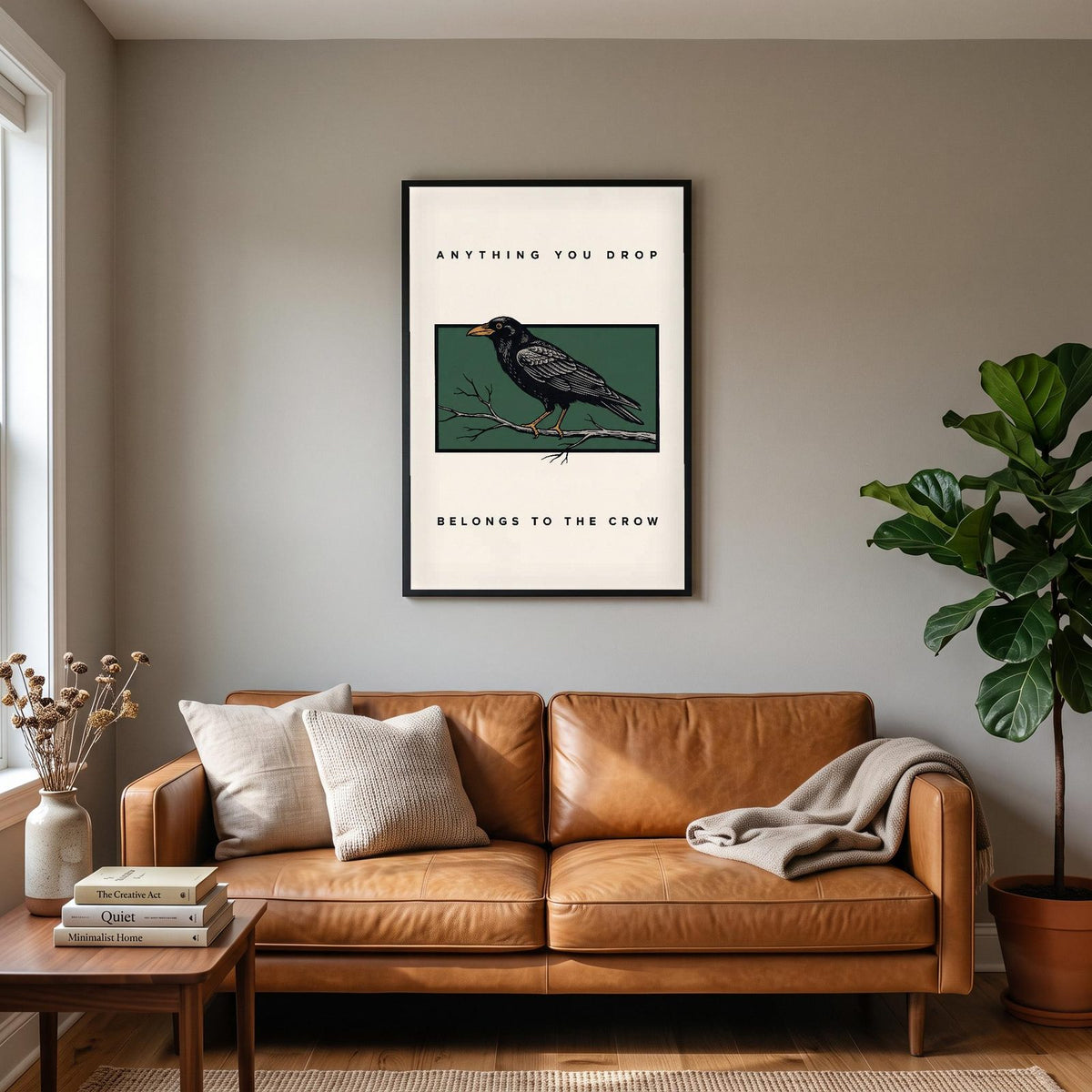 Anything You Drop Belongs To The Crow Art Print