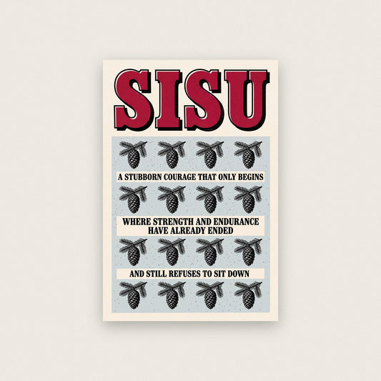 Sisu Untranslatable Word Art Print
