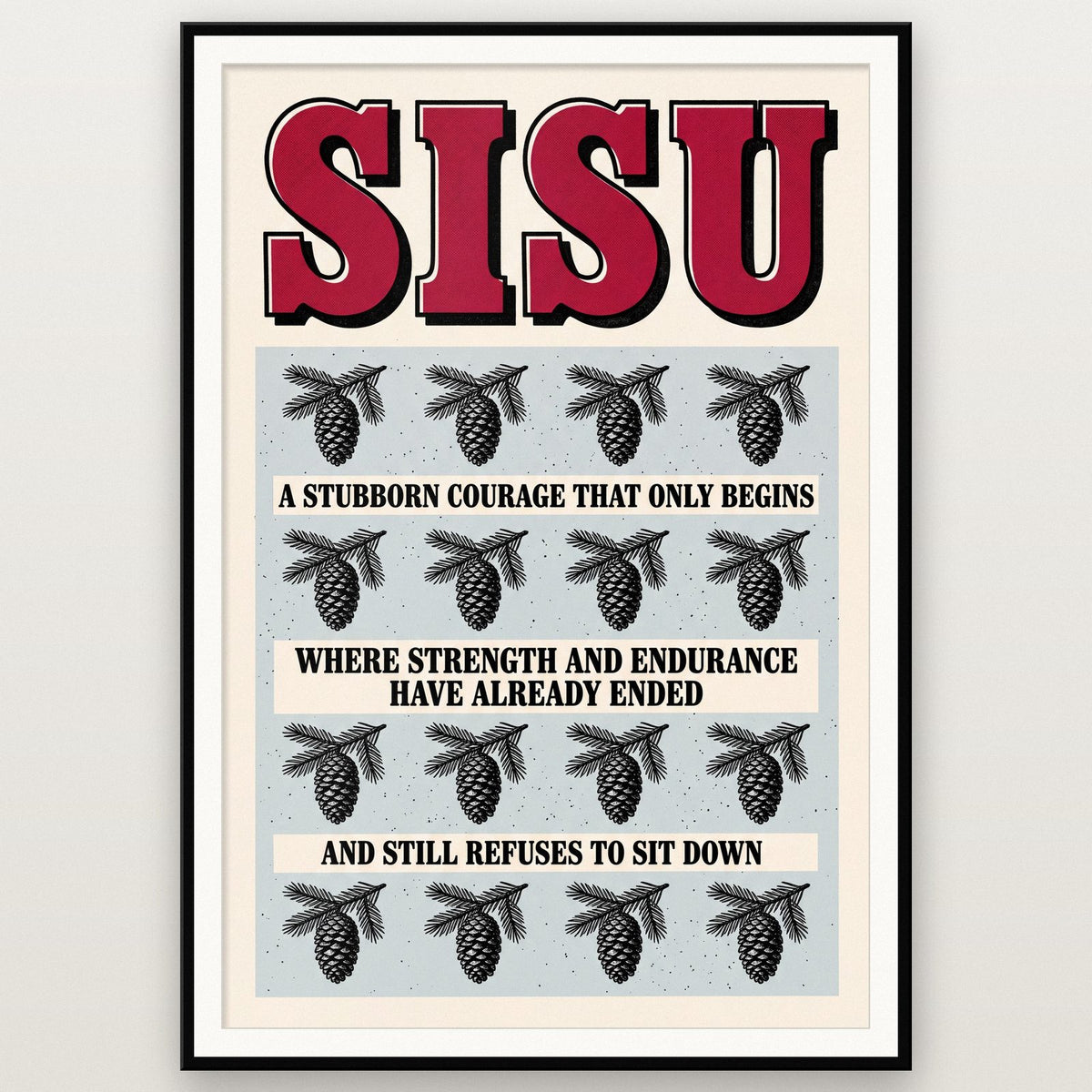 Sisu Untranslatable Word Art Print