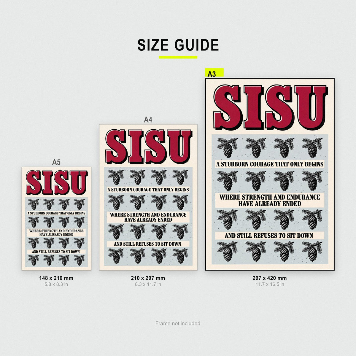 Sisu Untranslatable Word Art Print
