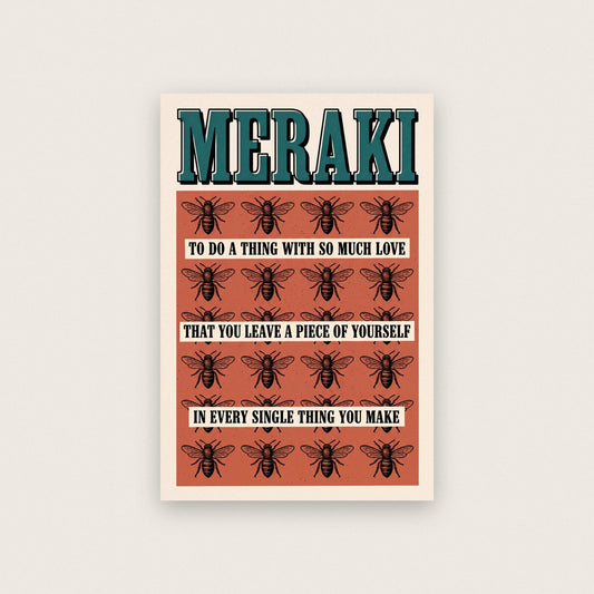 Meraki Untranslatable Word Art Print