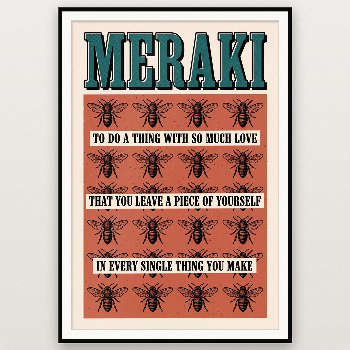 Meraki Untranslatable Word Art Print