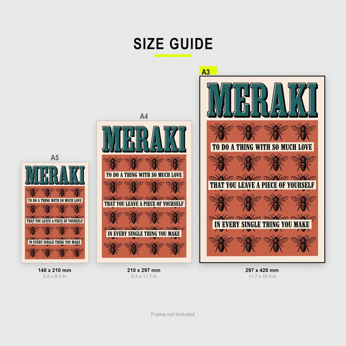 Meraki Untranslatable Word Art Print