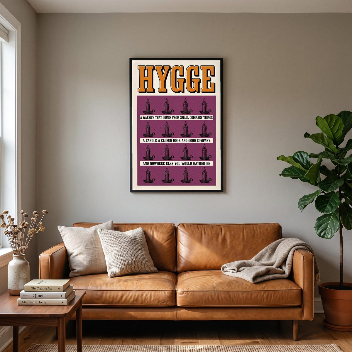 Hygge Untranslatable Word Art Print