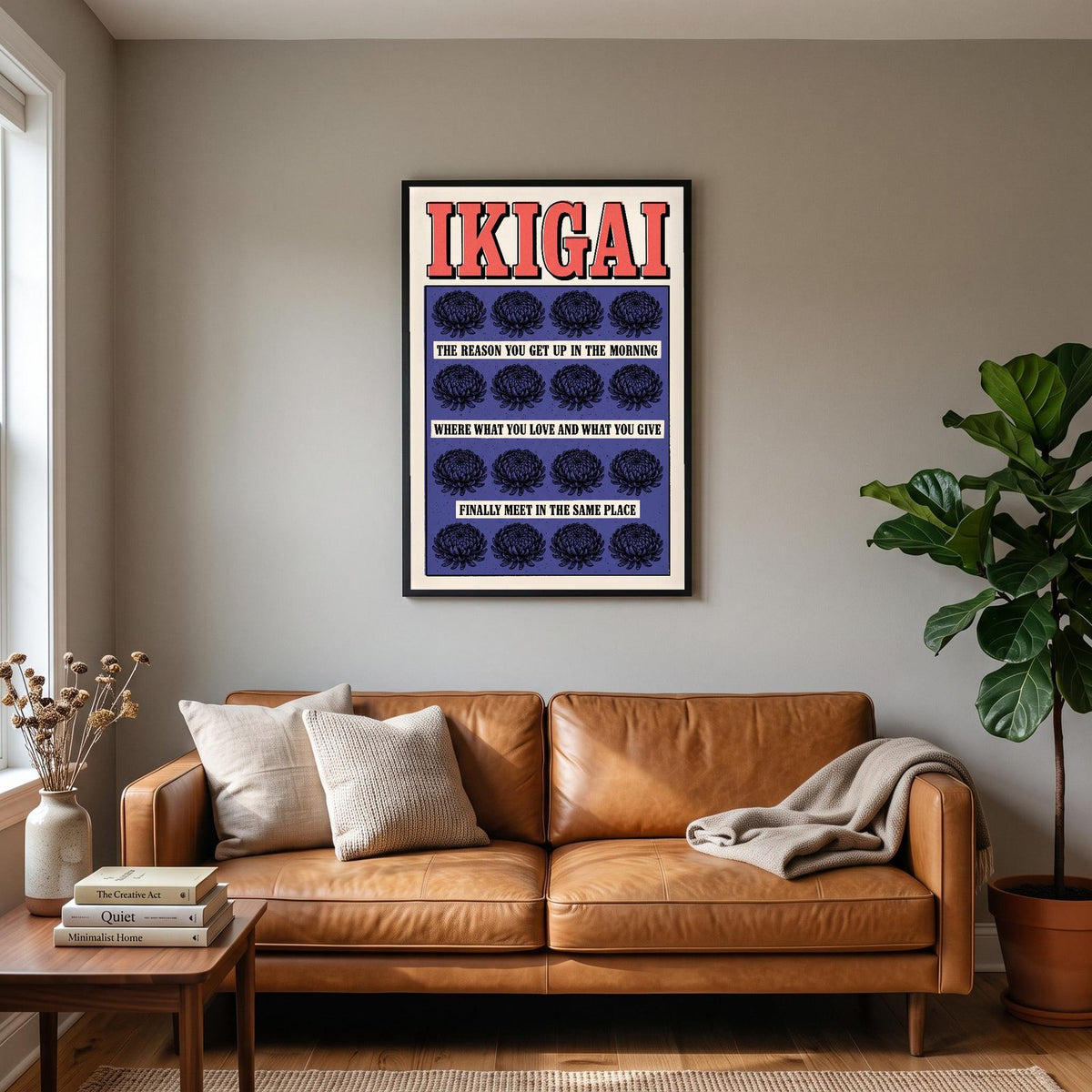 Ikigai Untranslatable Word Art Print
