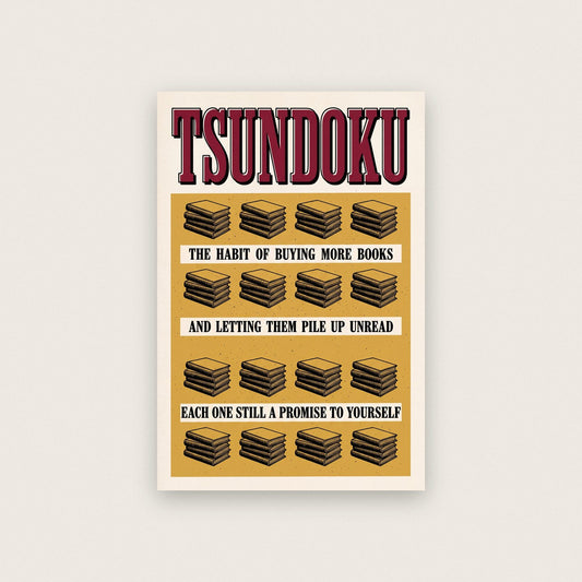 Tsundoku Untranslatable Word Art Print