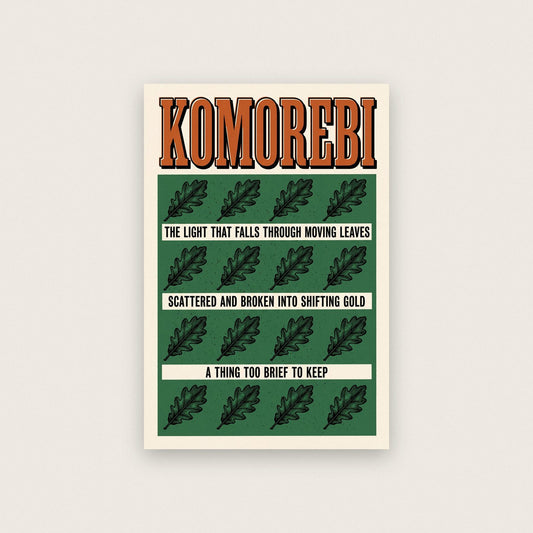 Komorebi Untranslatable Word Art Print