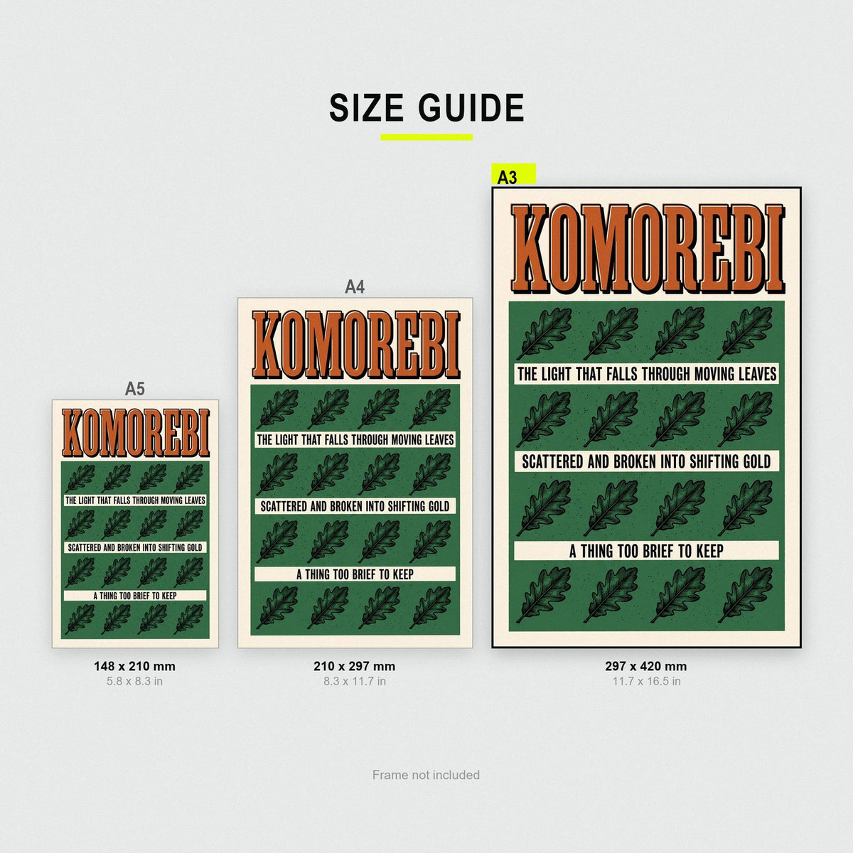 Komorebi Untranslatable Word Art Print