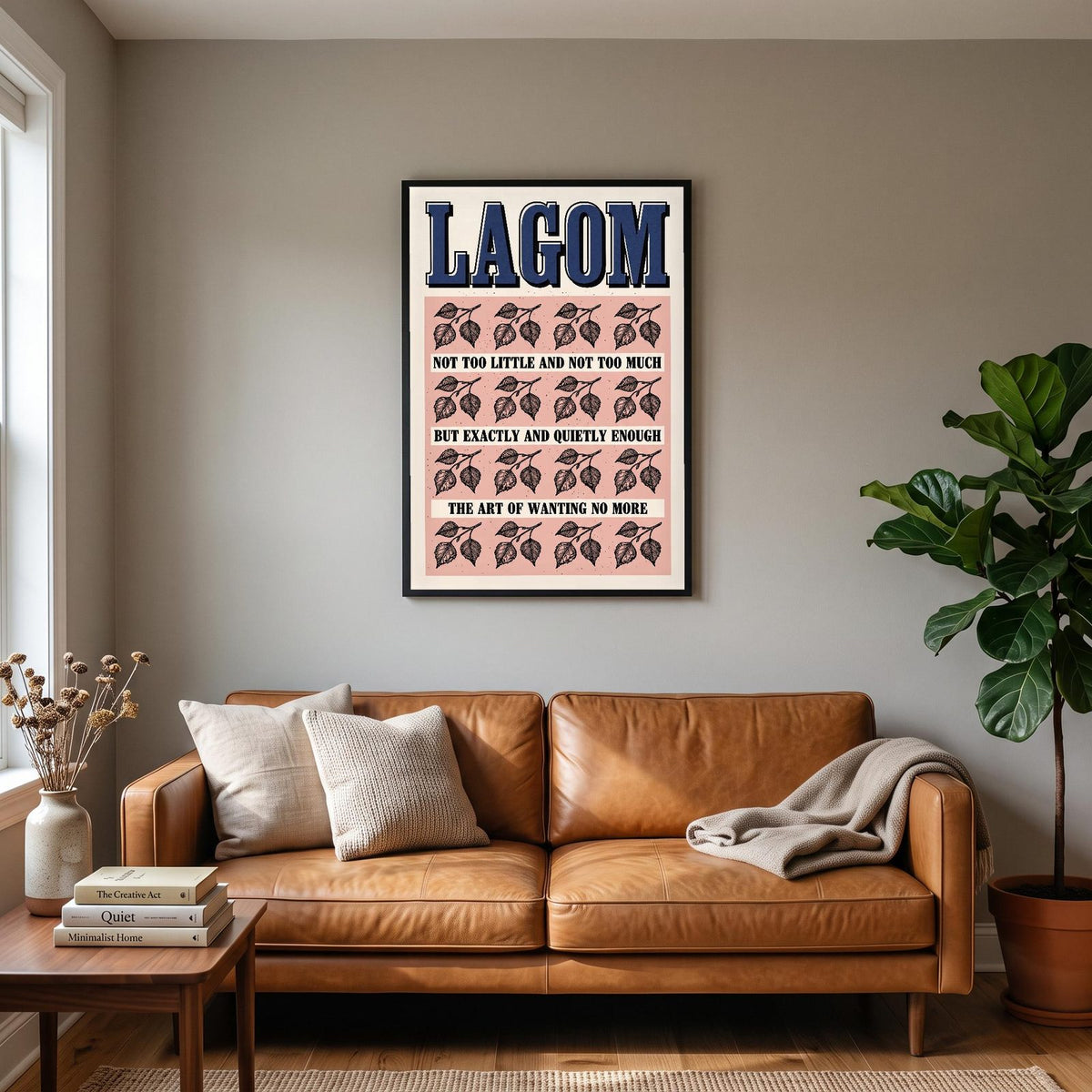 Lagom Untranslatable Word Art Print
